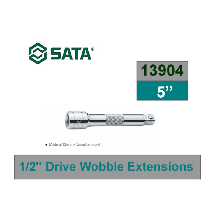 ADAPTOR SOCKET 13904 1/2" DR. WOBBLE EXTENSION 5" SATA