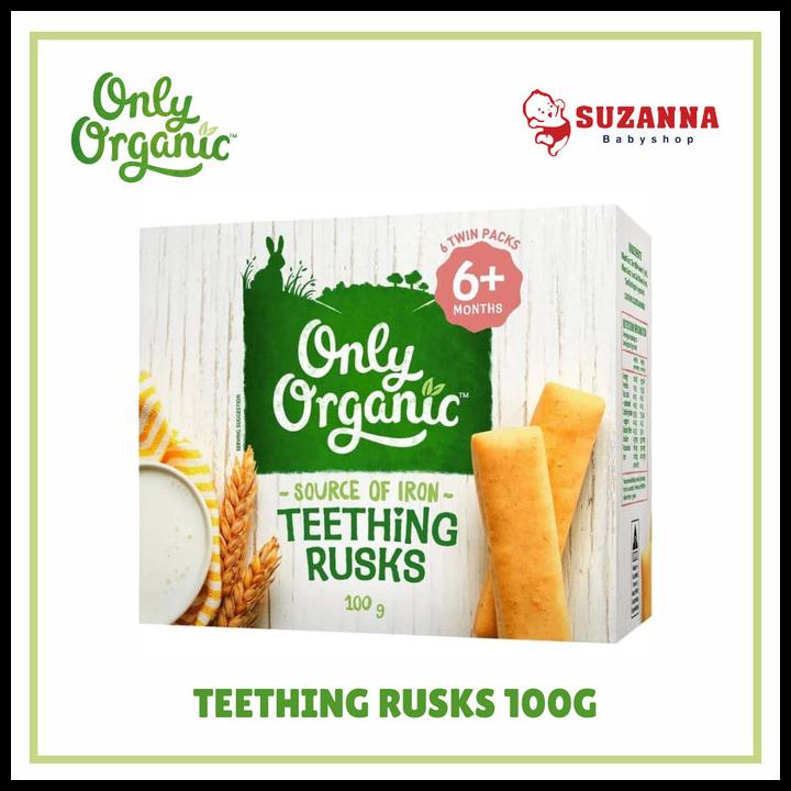 Only Organic Teething Rusks 100G