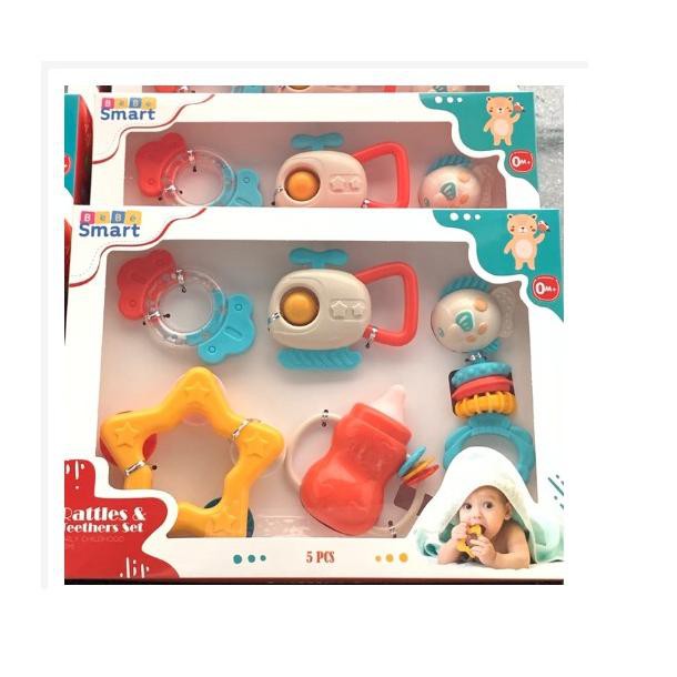 ZZQ Bebe Smart 5pcs Rattles & Teether Set _