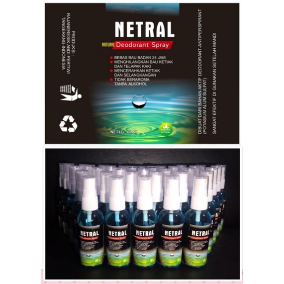NETRAL DEODORAN (DEODORANT SPRAY)