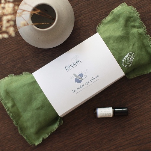 Lavender Eye Pillow - Olive Green