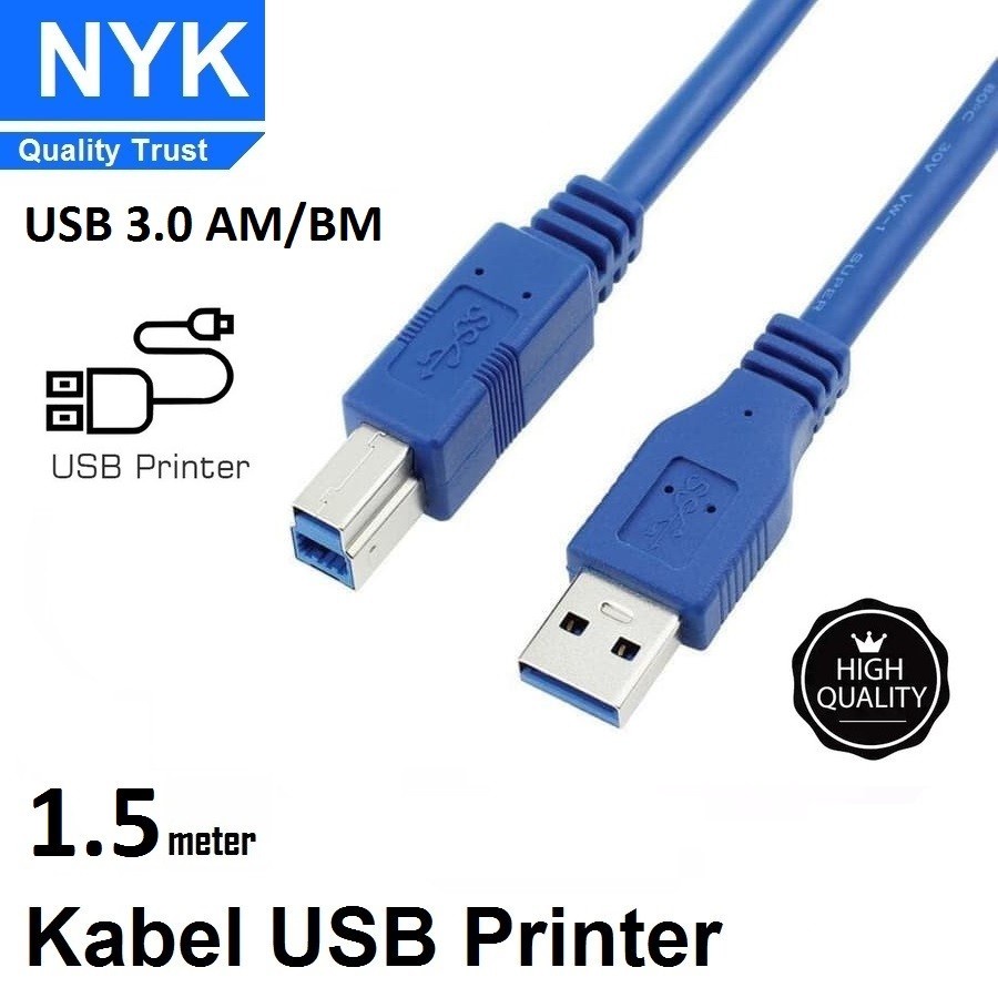 USB KABEL PRINTER NYK 1.5M V3.0