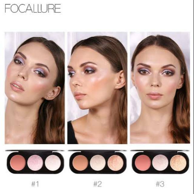 FOCALLURE HIGHLIGHTER & BLUSH PALLETE