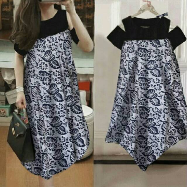DRESS NIRWANA LEAF MONOCHROME.NNN