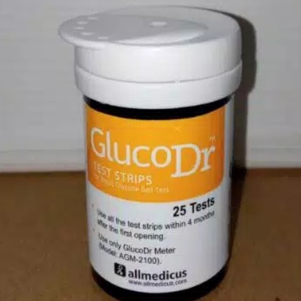 ✨COD✨ strip gluco dr biosensor isi 25 pvs 1 tube code 8
