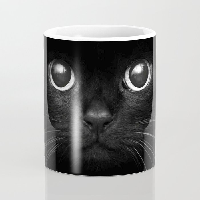 Mug Cangkir Black Cat Face