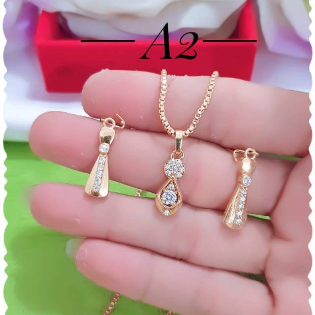 Set xuping anting dan kalung