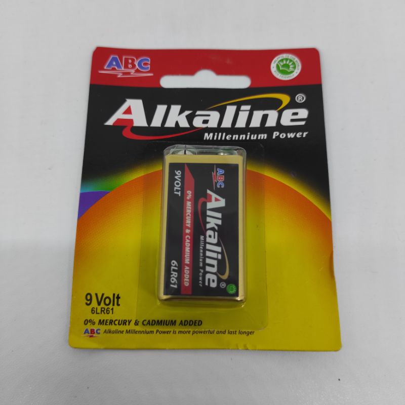 Baterai ABC Alkaline 9 Volt 6LR61