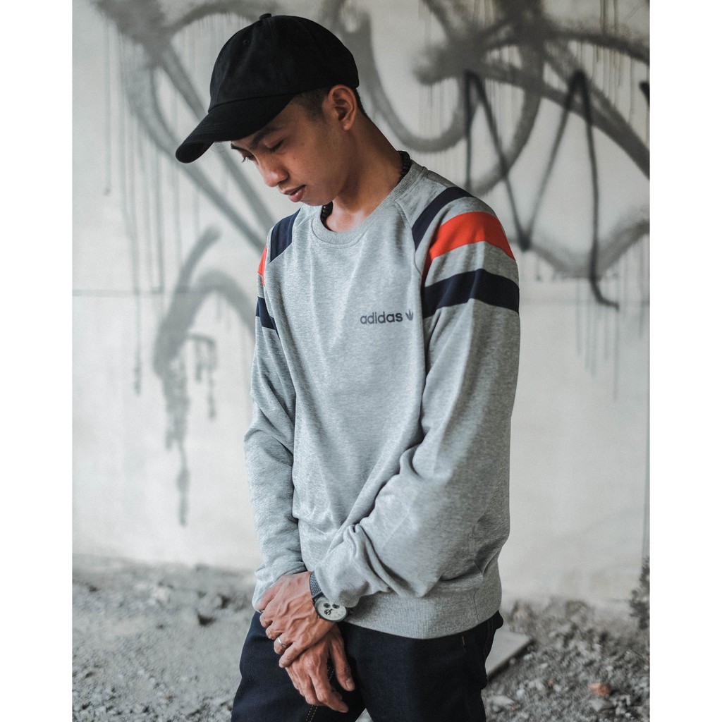 Sweat Fitted Grey Navy Red