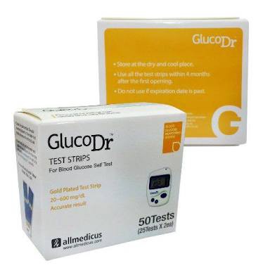 Strip Glucodr Biosensor isi 50 Gluco Dr Biosensor