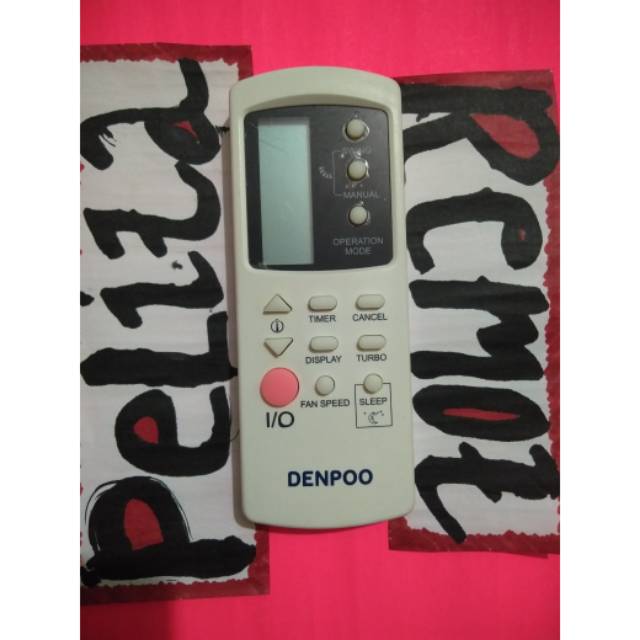 Remot ac Denpoo split Dds-155G original terlengkap