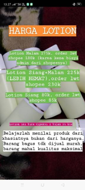 Lotion pemutih