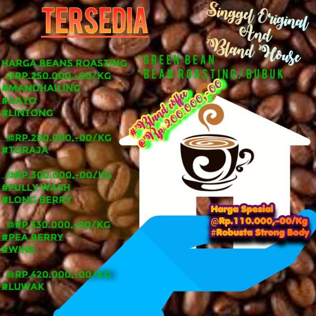 Green Bean dan Bubuk Kopi Sumatra