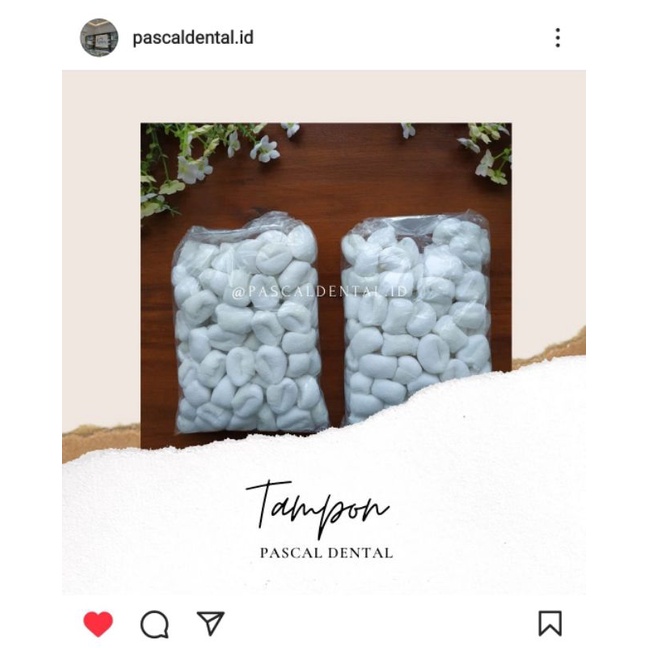 Tampon Kasa isi 100