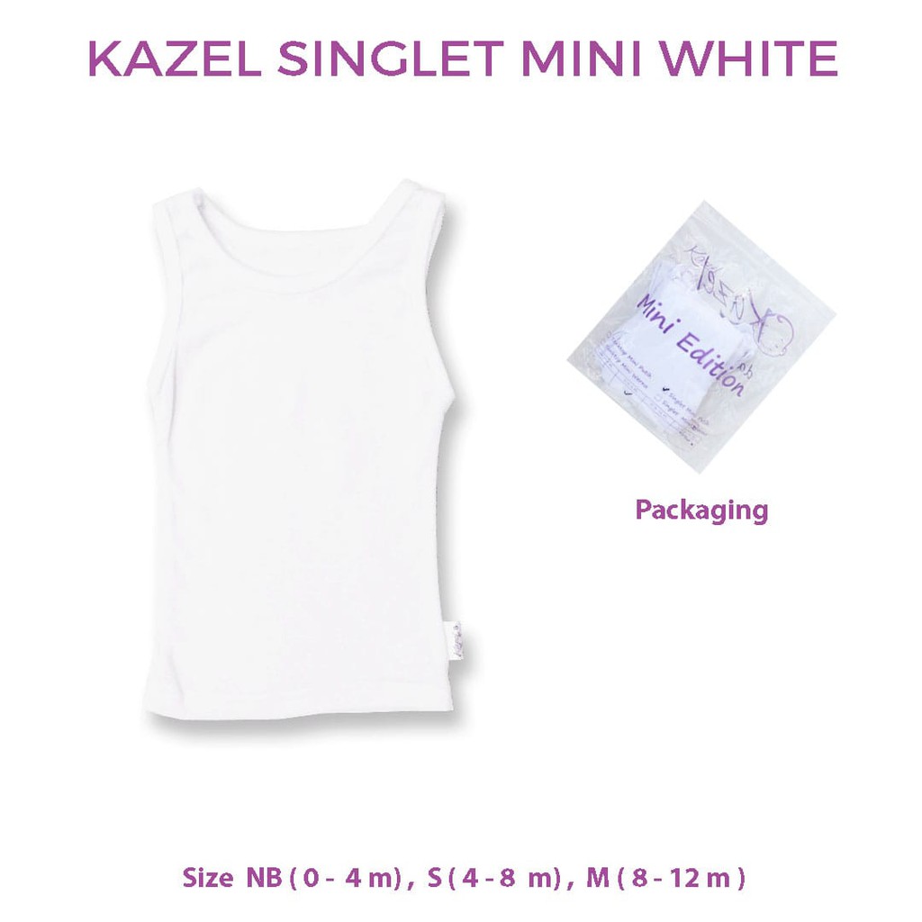 Kazel Singlet Mini Putih