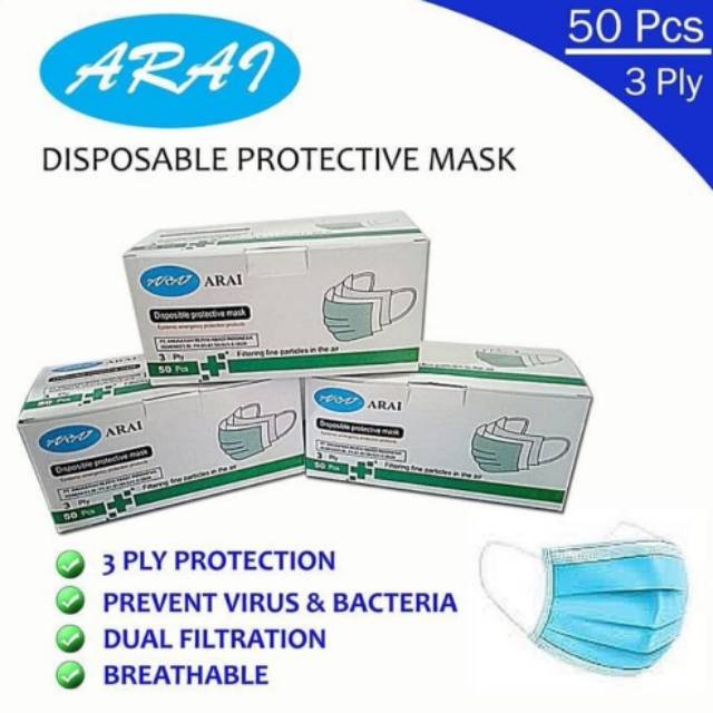 Masker Arai 3 Play