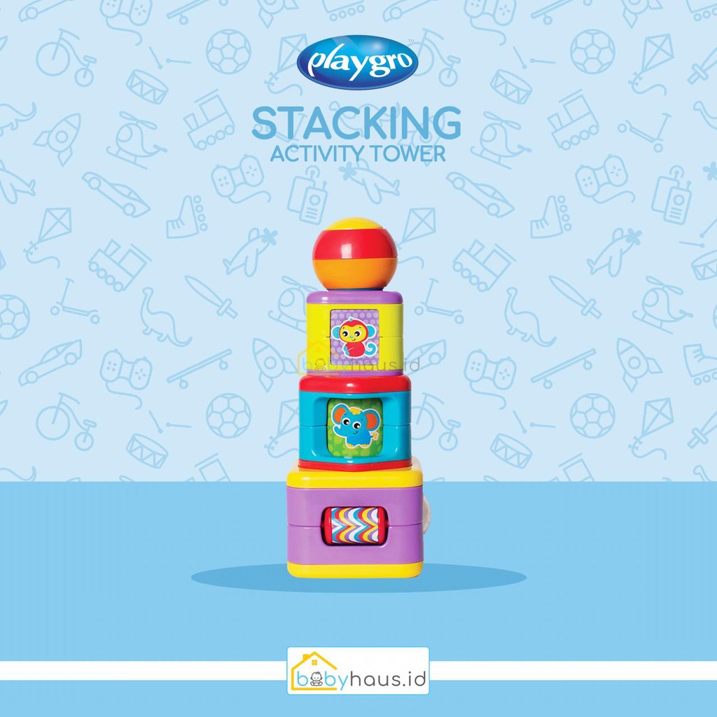 PLAYGRO - STACKING ACTIVITY TOWER