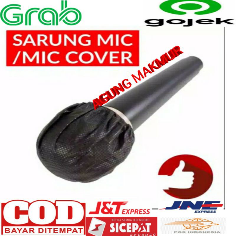COVER MIC / SARUNG MIC 1SET 2PCS HITAM