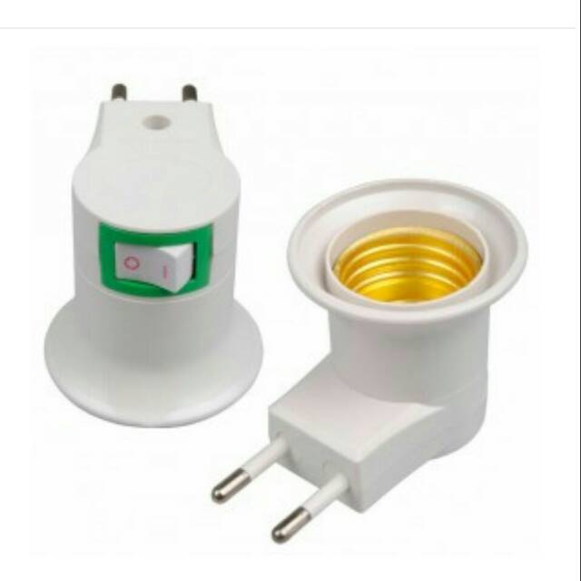 FITTING LAMPU COLOK PLUS SAKLAR SWITCH ON / OFF
