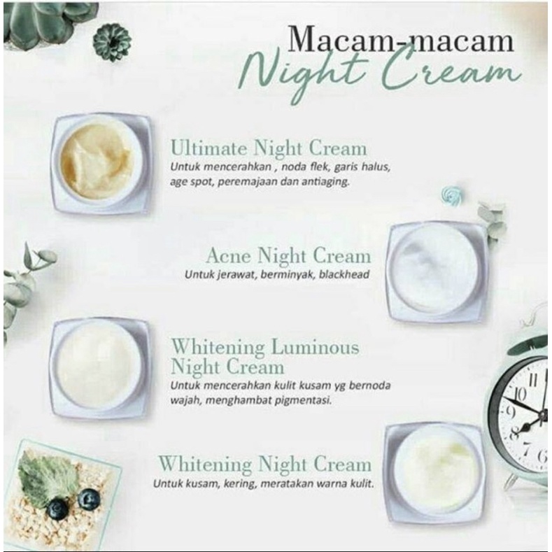 ms glow nigth cream
