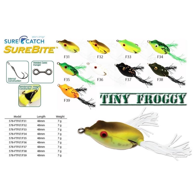Surecatch Weedless Tiny Froggy 4.8CM / 7gr