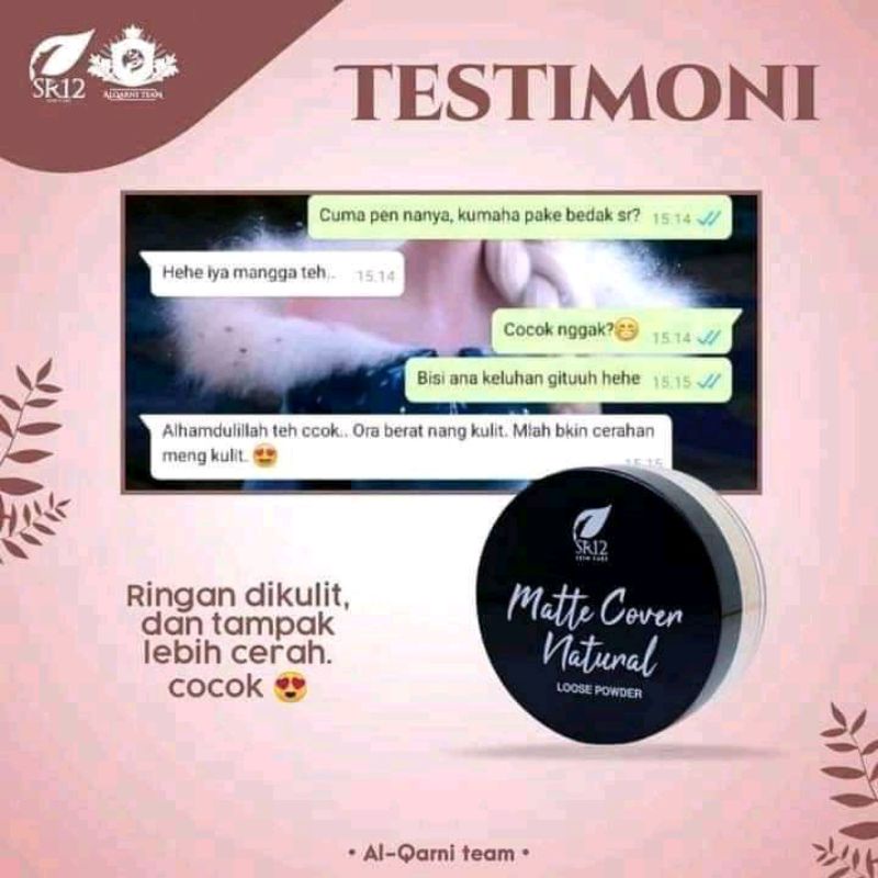 matte cover SR12(bedak tabur)