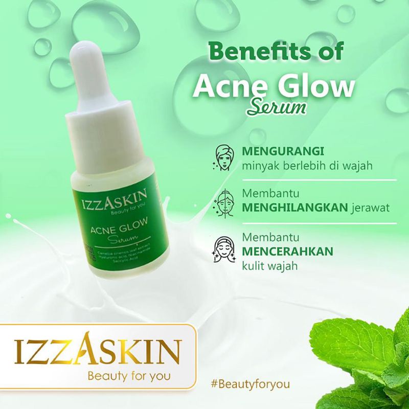 acne glow serum izzaskin