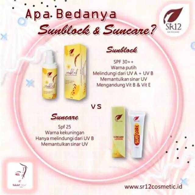 Sun care SR12 & sun block SR12