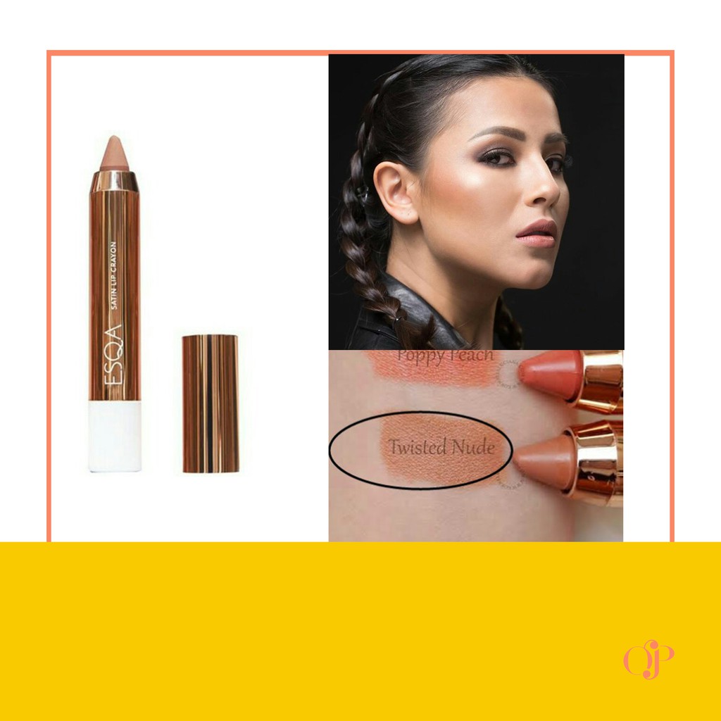 ESQA SATIN LIP CRAYON - TWISTED NUDE