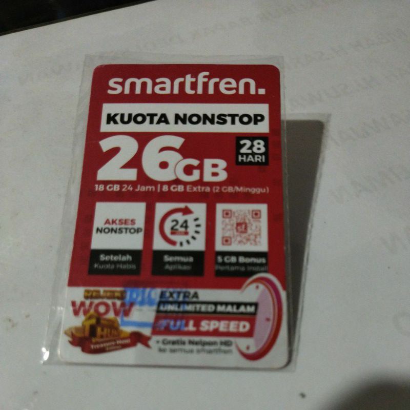 VOUCHER DATA SMARTFREN 26GB