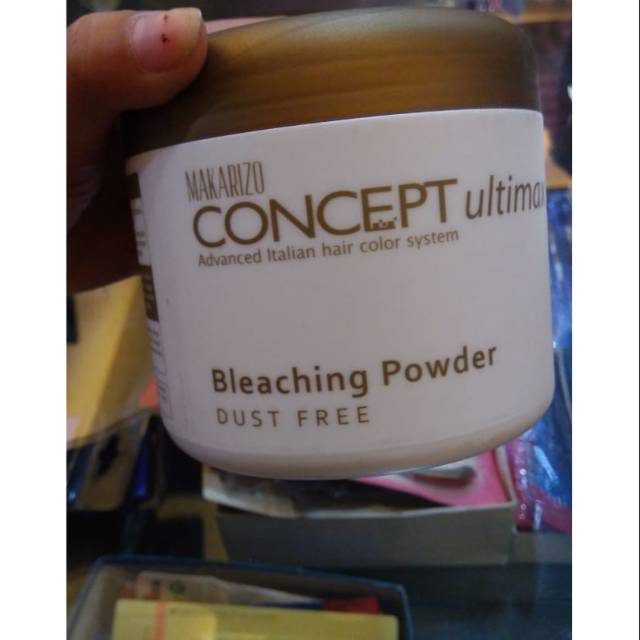 Bleaching rambut bubuk makarizo