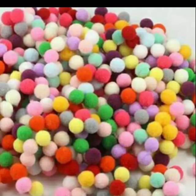 Pom pom 2.5cm isi 25pc