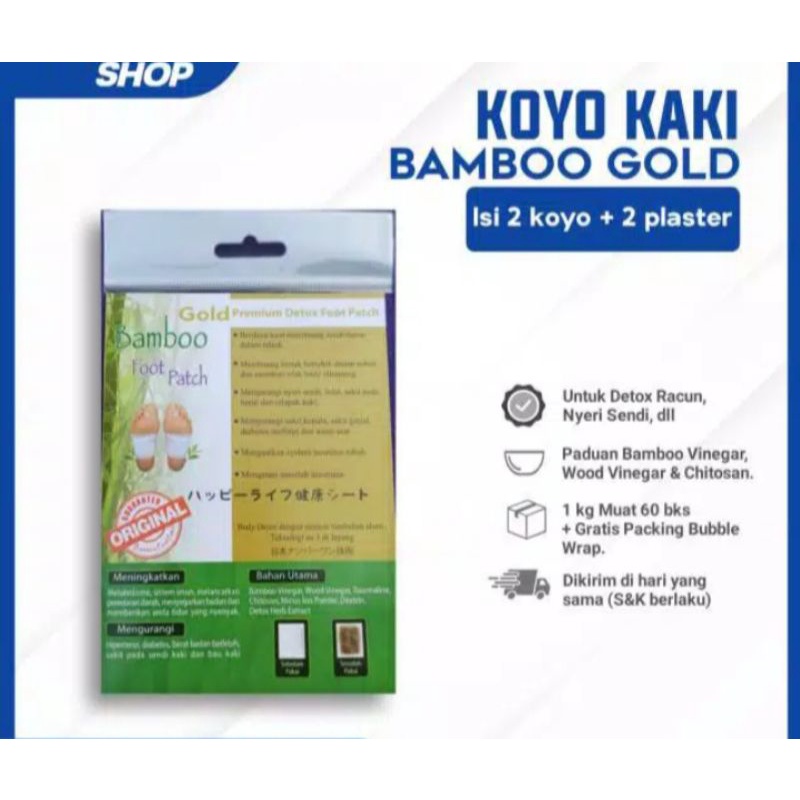 BAMBOO FOOT PATCH ORIGINAL GROSIR