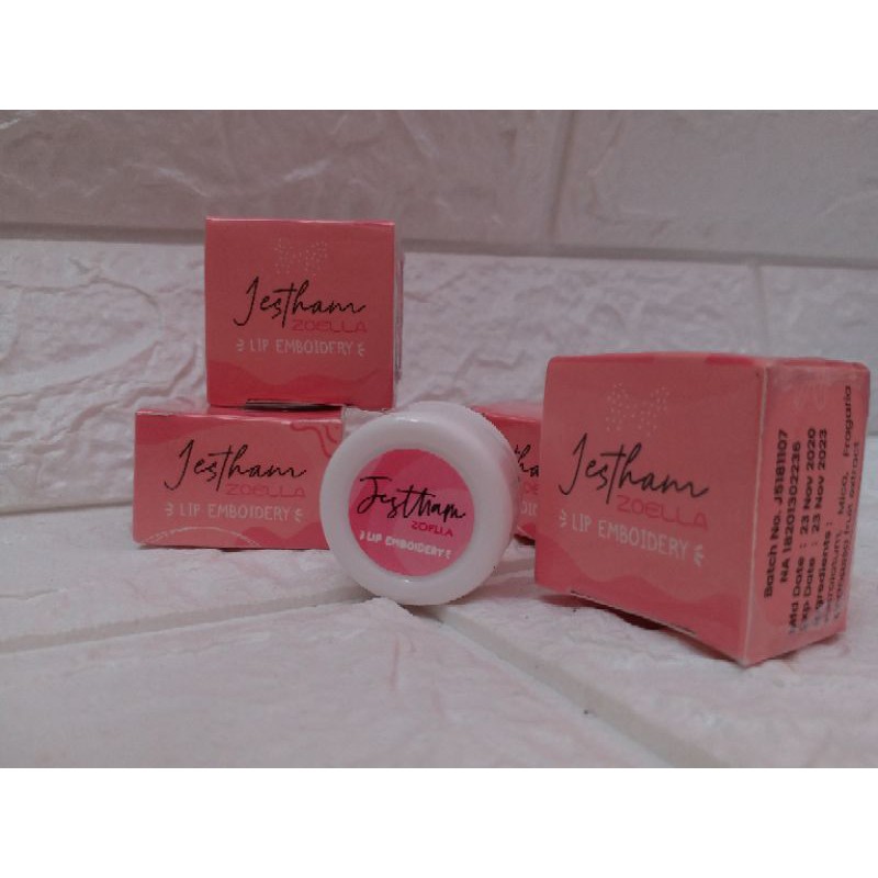 lips emboidery jestham