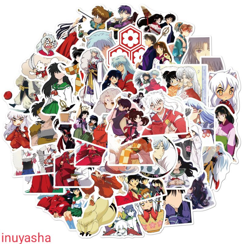stiker anime inuyasa cromo/vinyl