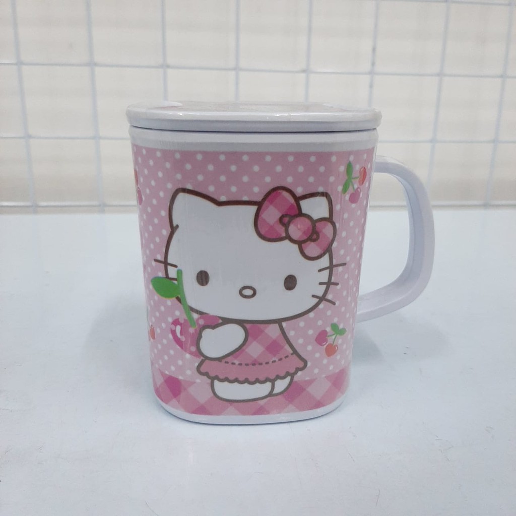 Mug segi + Tutup 3 inch HelloKitty Vanda CLF327