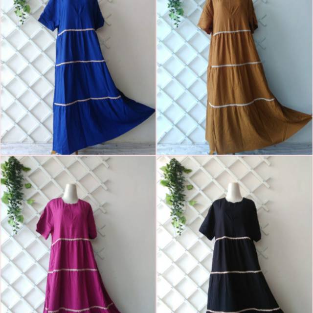 LONGDRES PENDEK polos Renda