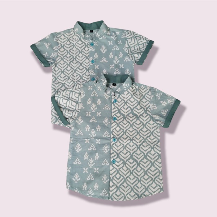 [GRATIS ONGKIR] Batik anak soft mint - S