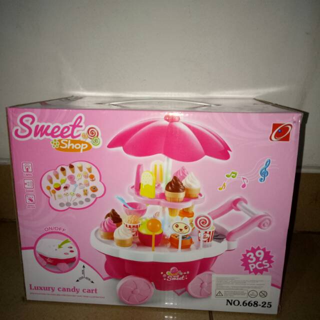 Mainan Candy Cart Set