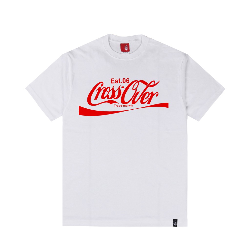 Baju Kaos CROSSOVERBDG - TSHIRT  COLA WHITE