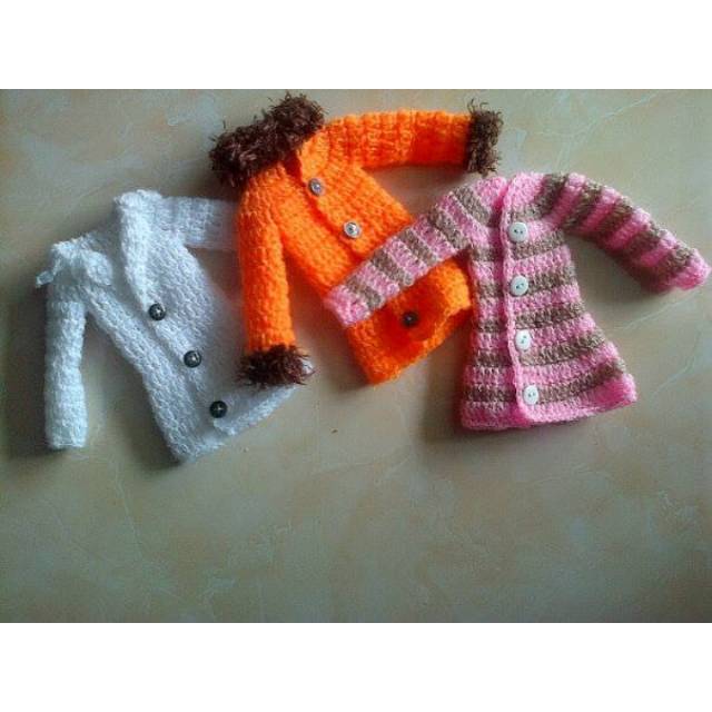 Jaket rajut boneka
