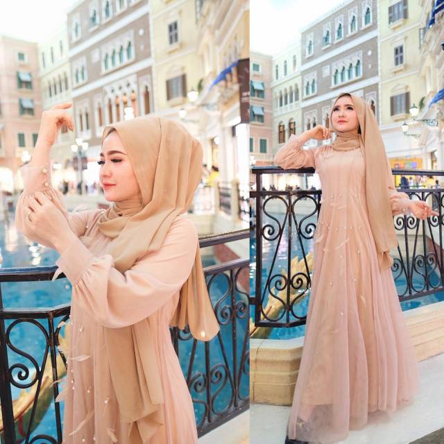 Gamis bulu by shellasaukia