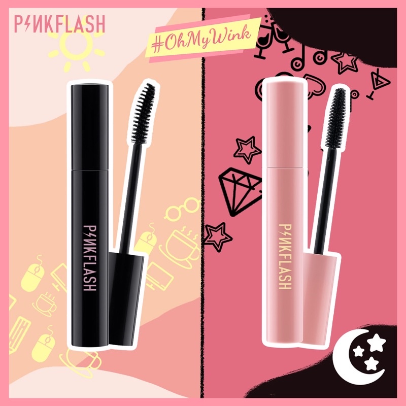 Pinkflash E08 Oilproof Curl Mascara and Micro Brush Waterproof