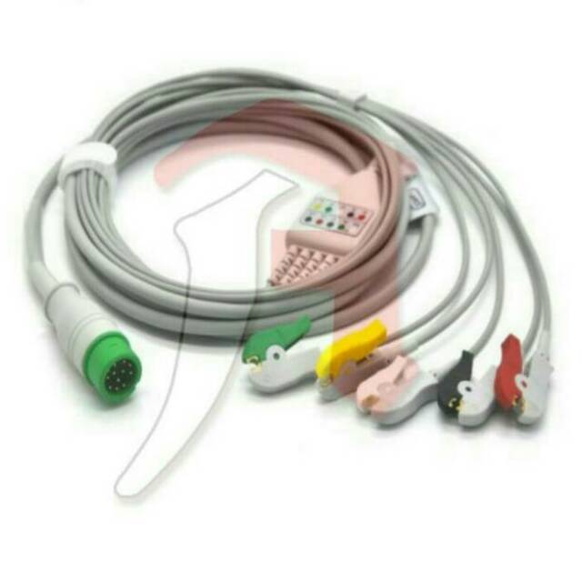 Ecg Cable / Kabel Ecg Mindray 12 Pin Clip