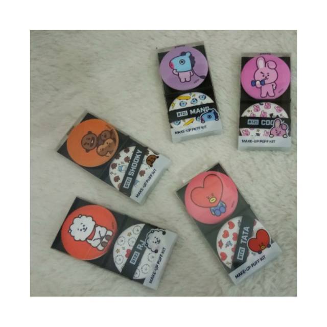 BT21 Official Make Up Puff Kit