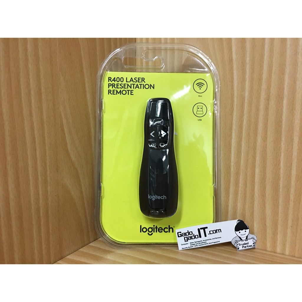 LOGITECH R400 USB Wireless Pointer Presenter & Remote Control Laser