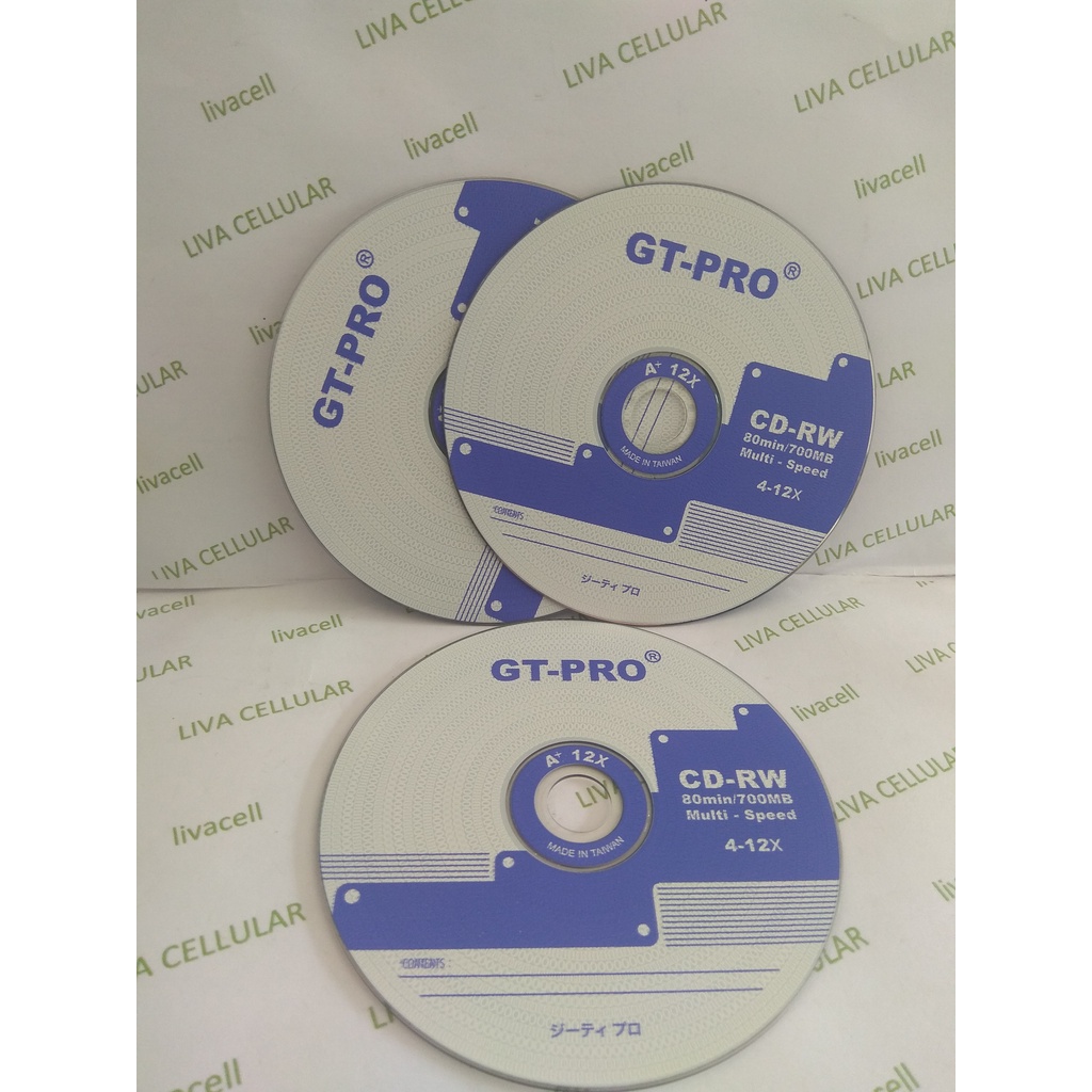 GT-Pro CD-RW Plus CD Kosong Disc Blank
