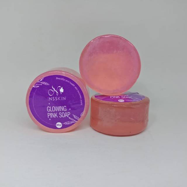 Glowing pink soap