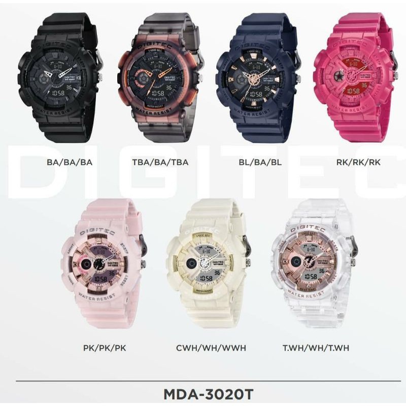 JAM TANGAN ORIGINAL BY DIGITEC TYPE MDA 3020T