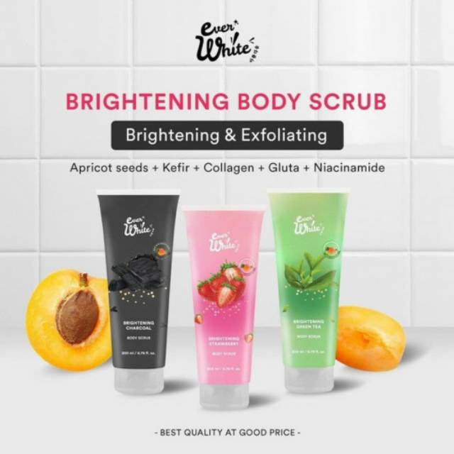 EVERWHITE BRIGHTENING BODY/SHOWER SCRUB 200ML